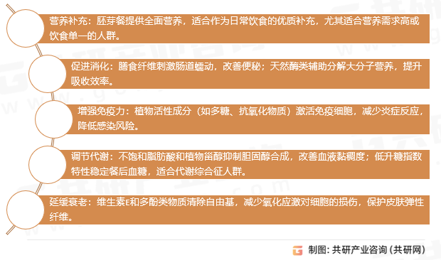 胚芽餐的营养价值与健康作用