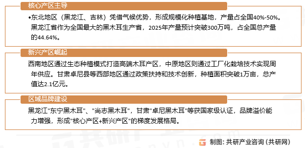 木耳区域市场格局