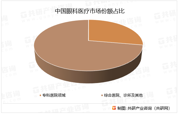 中国眼科医疗市场份额占比