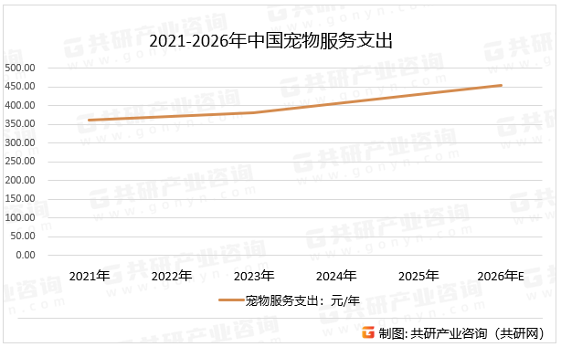 2021-2026年中国宠物服务支出