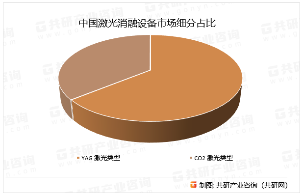 中国激光消融设备市场细分占比
