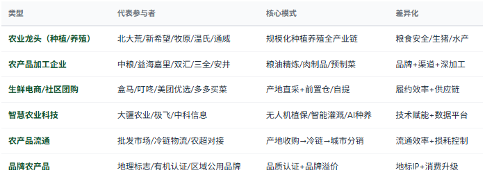 四、竞争格局：多元参与者