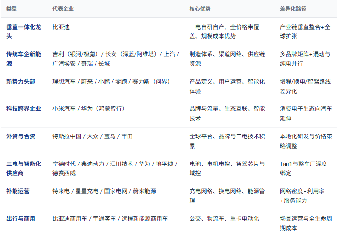 四、竞争格局：自主主导、新势力分化