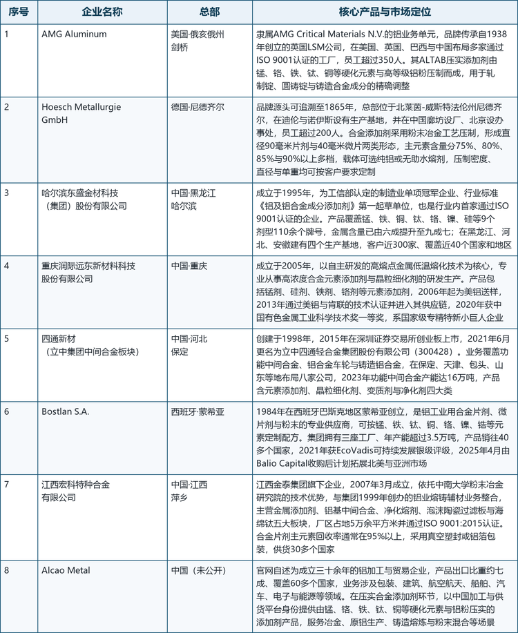 本文选取的8家核心企业覆盖了上述三条路线，其产品形态、总部与市场定位如下表所示。
