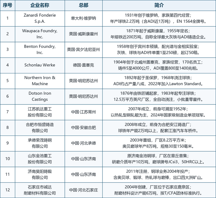 3 注：梯队按企业业务结构、等温淬火能力与产品定位划分，用于展示竞争结构，不代表企业综合实力排序。